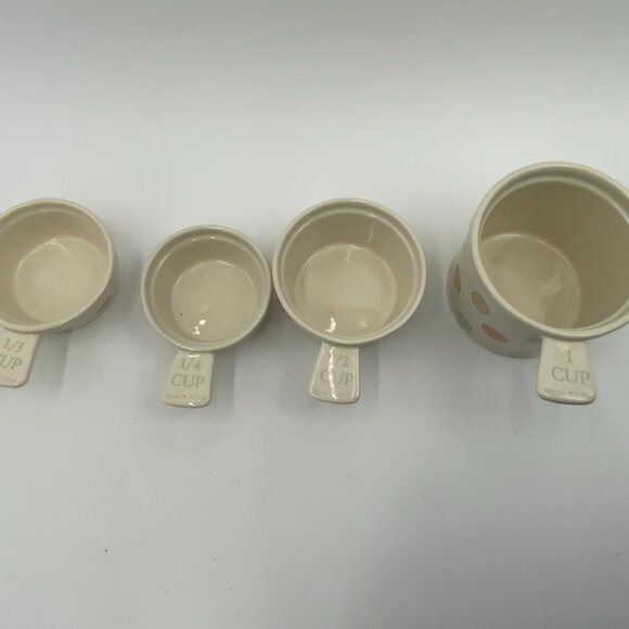Kitchen Craft Classic Collection Ceramic Nesting Measuring Cup Set England - Picture 6 of 7
